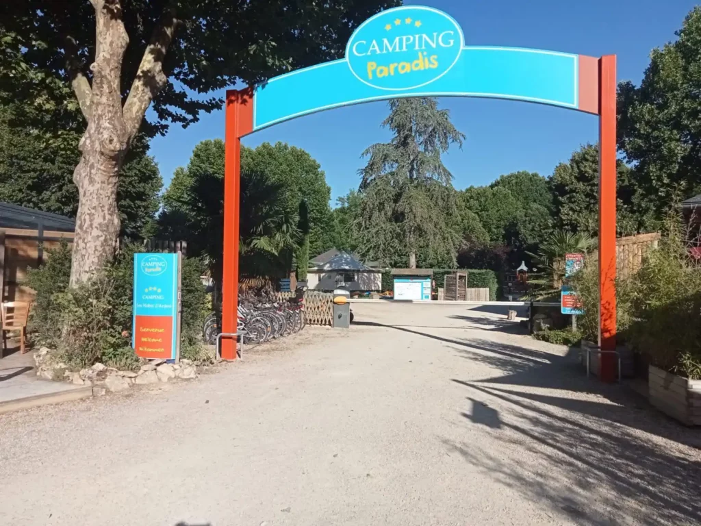 entrée du camping les Nobis d'Anjou