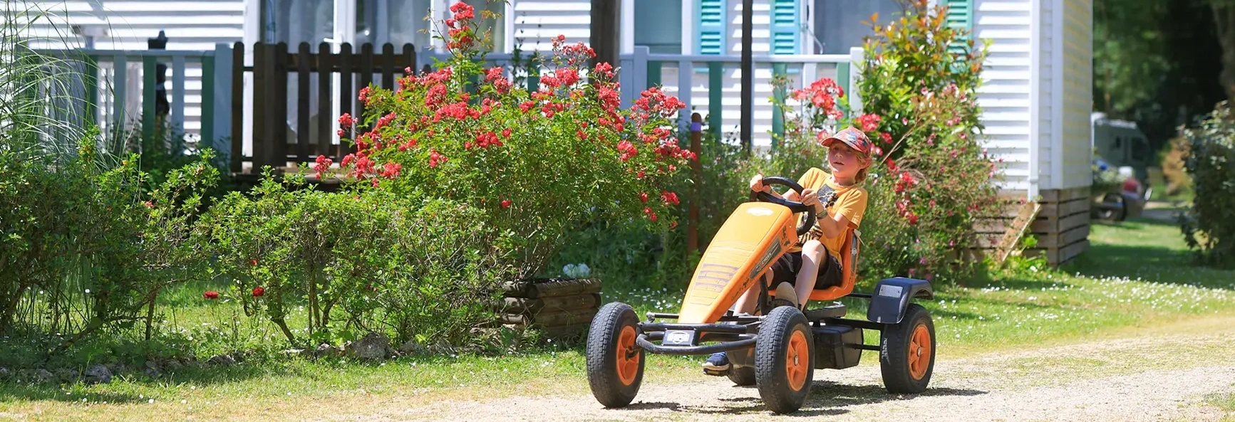 Enfant sur un quad à roulette aux nobis d'anjou